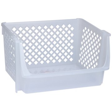 Destination Holiday Stackable Jelly Crate - Frosted White, 13.8" x 16.2" x 9.5"
