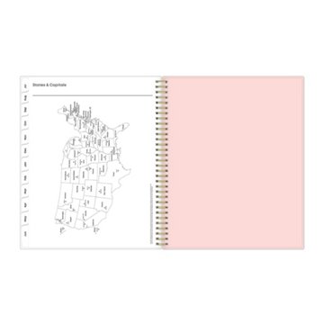 Blue Sky Teacher Lesson Planner - Floral, 8.5'' x 11''