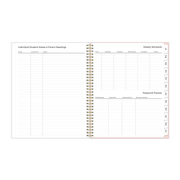 Blue Sky Teacher Lesson Planner - Floral, 8.5'' x 11''