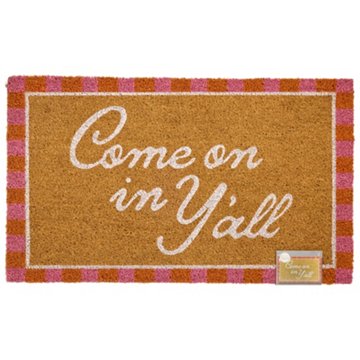 Destination Holiday Come On In Y'all Coir Doormat, 18" x 30"