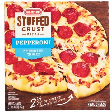 H-E-B Stuffed Crust Pepperoni Pizza