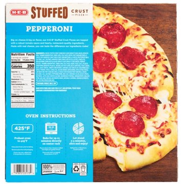 H-E-B Stuffed Crust Pepperoni Pizza