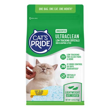 Cat's Pride Ultraclean Low Tracking Crystals Non-Clumping Cat Litter - Unscented