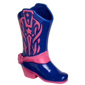 Destination Holiday Ceramic Cowboy Boot Vase