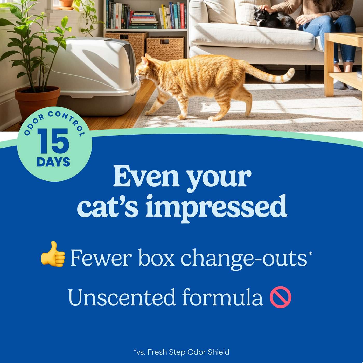 Fresh Step Ever Fresh Multi-Cat Clumping Cat Litter - Unscented; image 3 of 6
