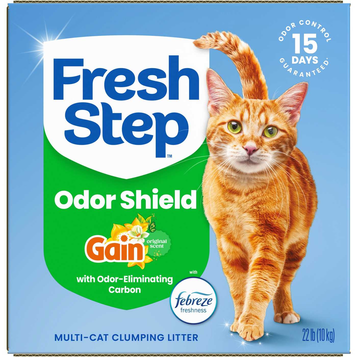 Fresh Step Odor Shield Multi-Cat Clumping Litter - Gain Scent; image 7 of 11