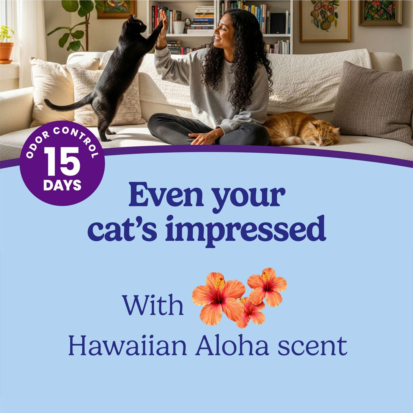 Fresh Step Odor Shield Multi-Cat Clumping Litter - Hawaiian Aloha Scent; image 2 of 11