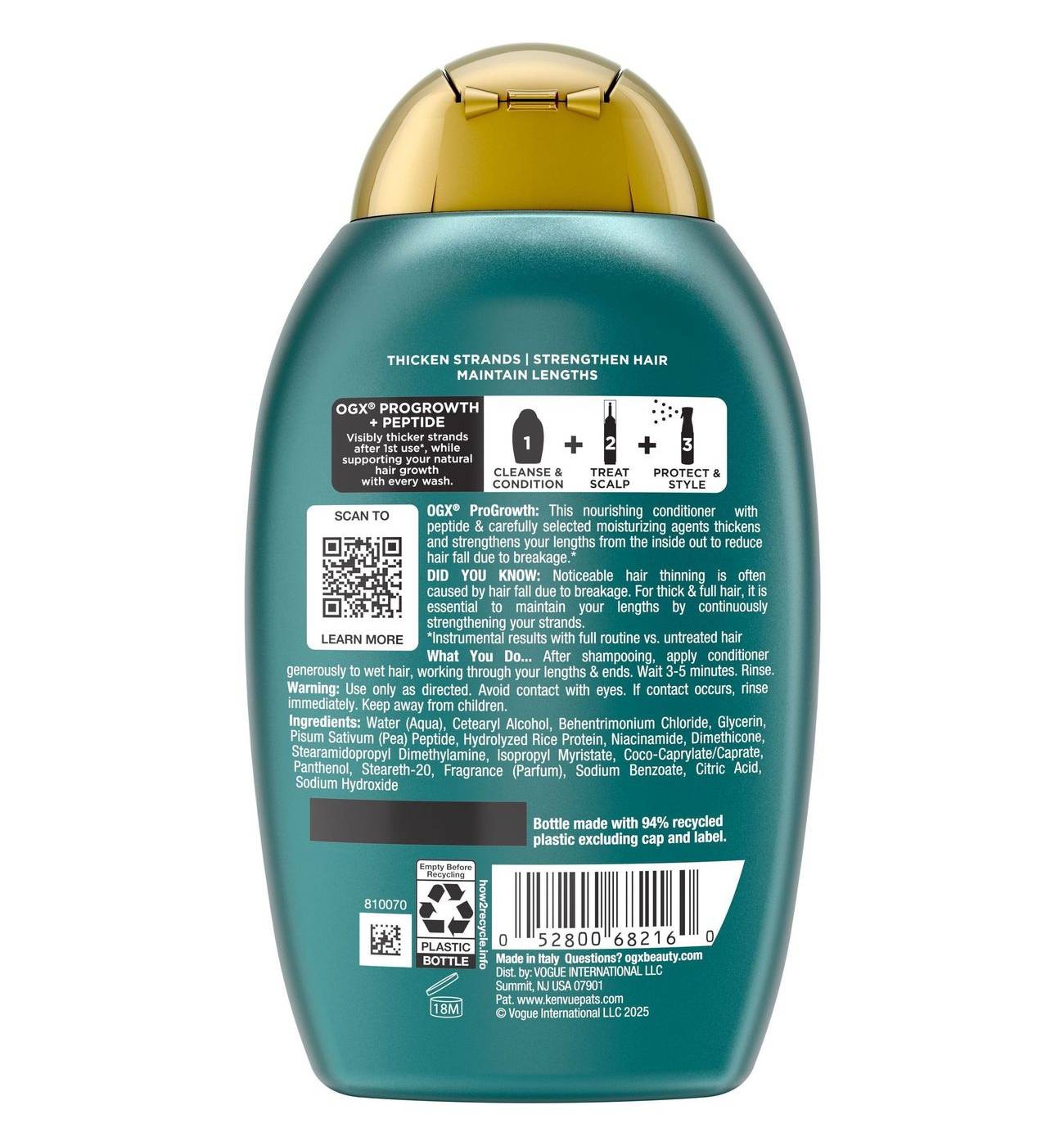 OGX Pro Growth & Peptide Conditioner; image 2 of 2