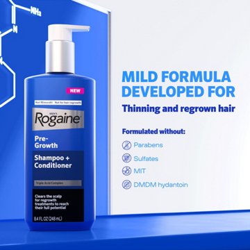 Rogaine Men's Pre-Growth Scalp Cleansing 2-in-1 Shampoo & Conditioner