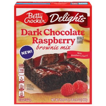 Betty Crocker Delights Dark Chocolate Raspberry Brownie Mix