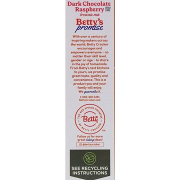 Betty Crocker Delights Dark Chocolate Raspberry Brownie Mix
