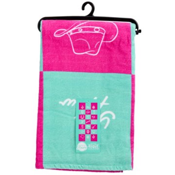 Destination Holiday Summer Beach Towel - Texas Checkered, 30" x 62"