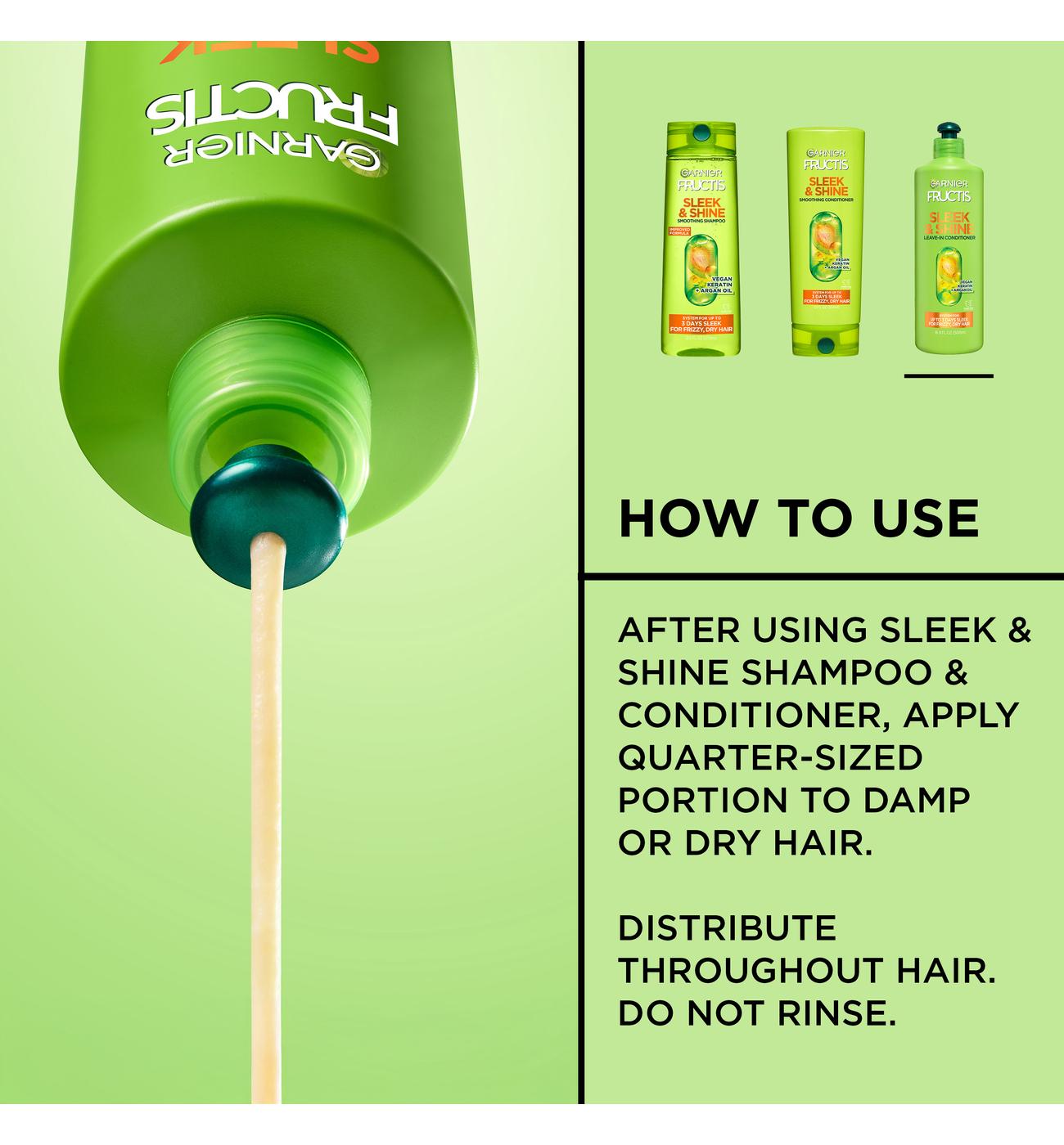 Garnier Fructis Sleek & Shine Leave-in Conditioner; image 4 of 5