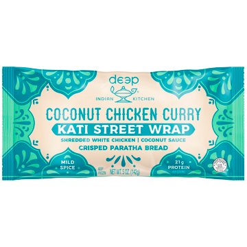 Deep Indian Kitchen Coconut Chicken Curry Kati Street Wrap