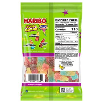 Haribo Sour Sodas Gummi Candy