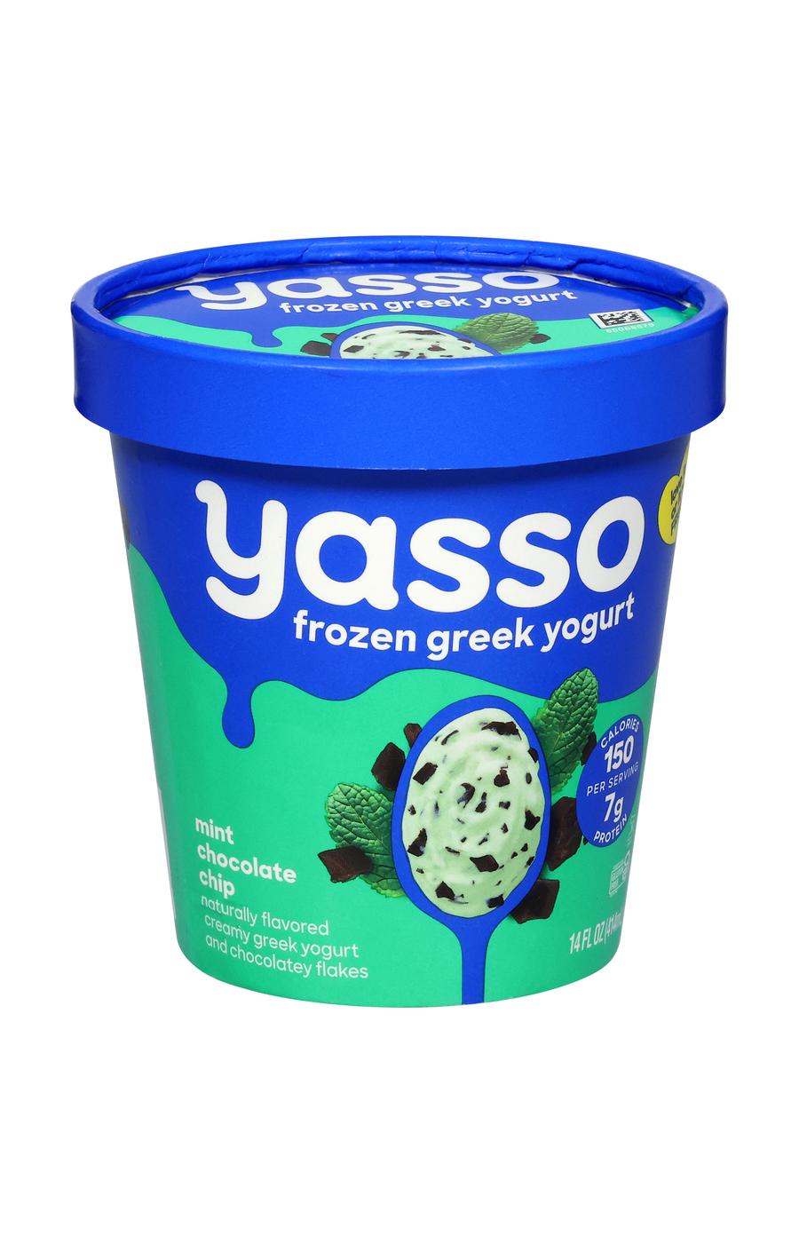 Yasso Frozen Greek Yogurt - Mint Chocolate Chip; image 3 of 4