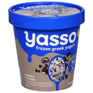Yasso Frozen Greek Yogurt - Cookies 'n Cream, 14 oz