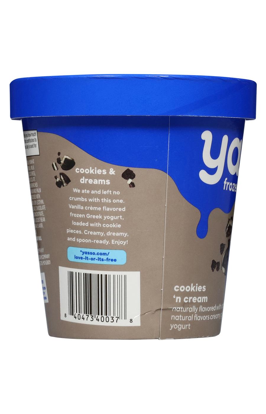 Yasso Frozen Greek Yogurt - Cookies 'n Cream; image 3 of 4