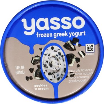 Yasso Frozen Greek Yogurt - Cookies 'n Cream, 14 oz