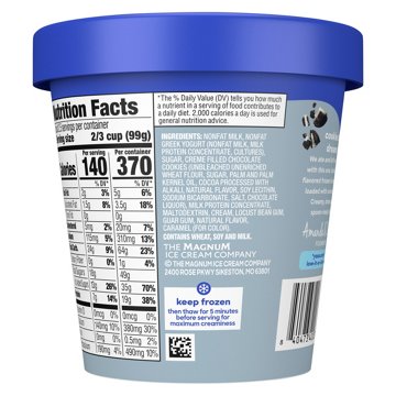 Yasso Cookies 'n Cream Frozen Greek Yogurt, 14 oz
