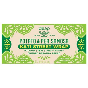 Deep Indian Kitchen Potato & Pea Samosa Kati Street Wrap