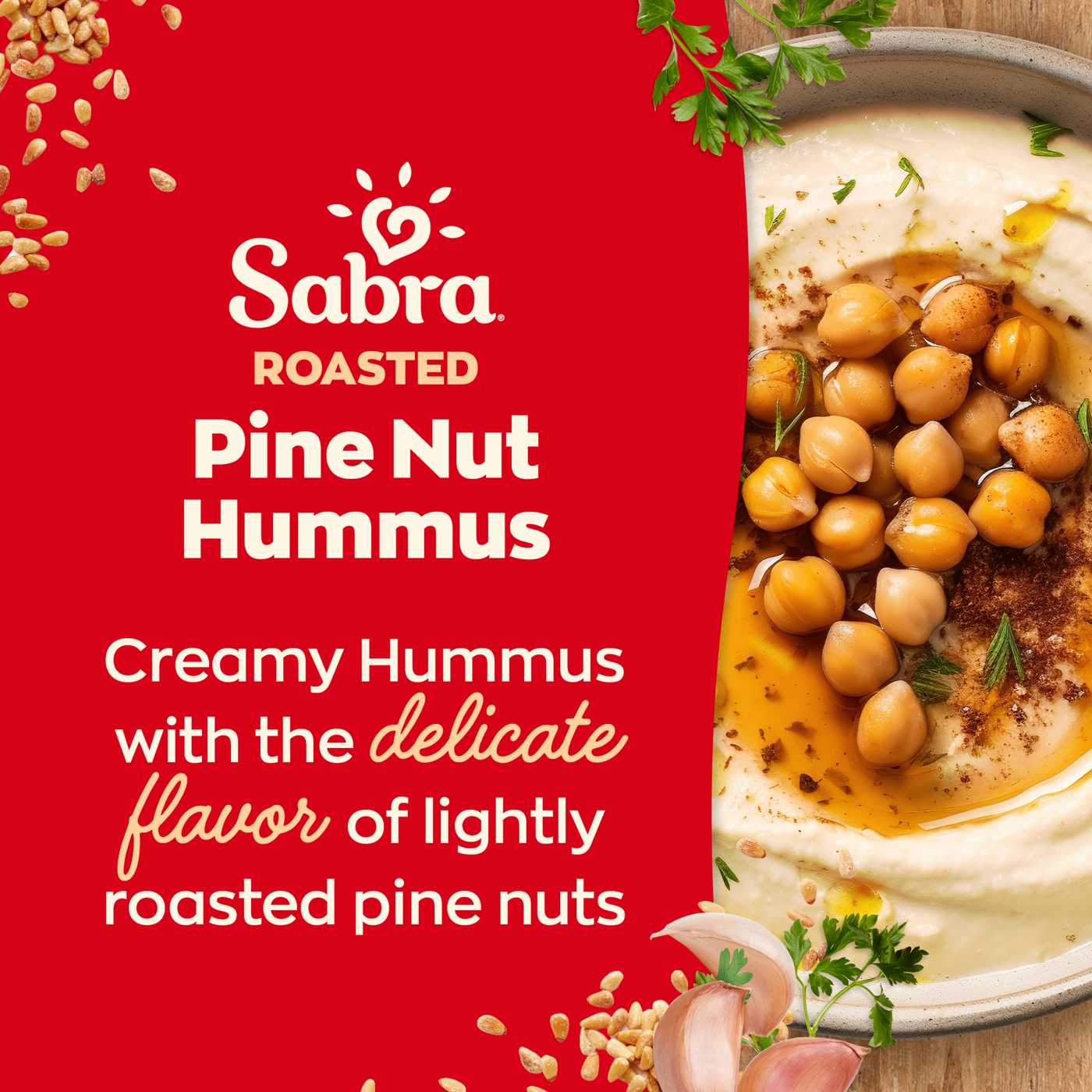 Sabra Roasted Pine Nut Hummus; image 2 of 9
