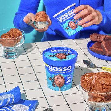 Yasso Fudge Brownie Frozen Greek Yogurt, 14 oz
