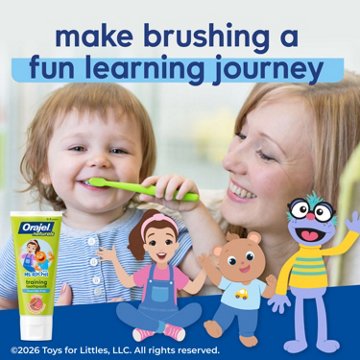 Orajel Ms. Rachel Training Toothpaste & Toothbrush