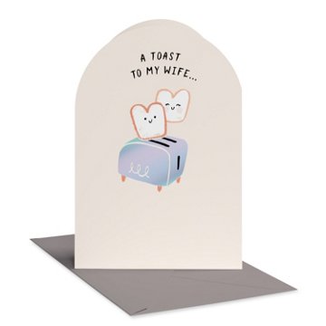 American Greetings Mother's Day Card for Wife - My Butter Half, 6.75" x 4.625"