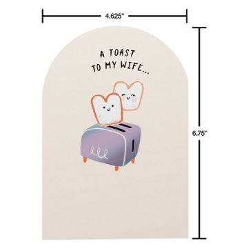 American Greetings Mother's Day Card for Wife - My Butter Half, 6.75" x 4.625"