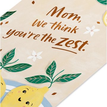 American Greetings Mother's Day Card for Mom - Brightening Up Our Lives, 6.75" x 4.625"