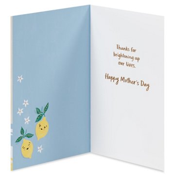 American Greetings Mother's Day Card for Mom - Brightening Up Our Lives, 6.75" x 4.625"