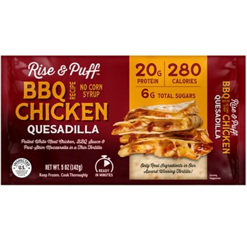 Rise & Puff BBQ Chicken 20g Protein Gourmet Quesadilla, 5 oz
