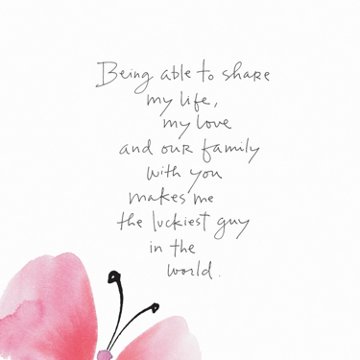 American Greetings Mother's Day Card for Wife - Butterfly Love, 5.375". x 8.25"