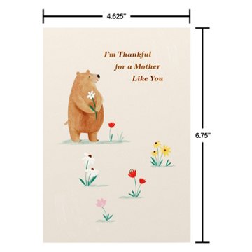 American Greetings Mother's Day Card for Mom - Thanks for Being There, 6.75" x 4.625"