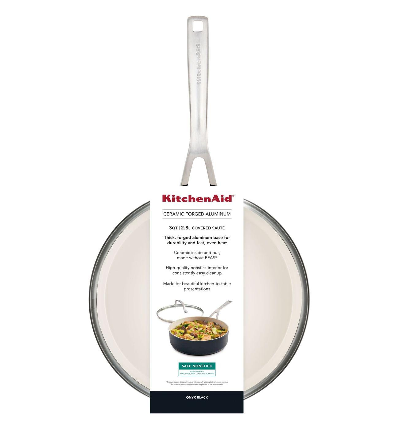 KitchenAid Ceramic Aluminum Covered Saute Pan - Shop Frying pans ...
