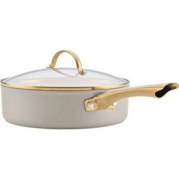Farberware Covered Ceramic Saute Pan - Tan, 3 qt