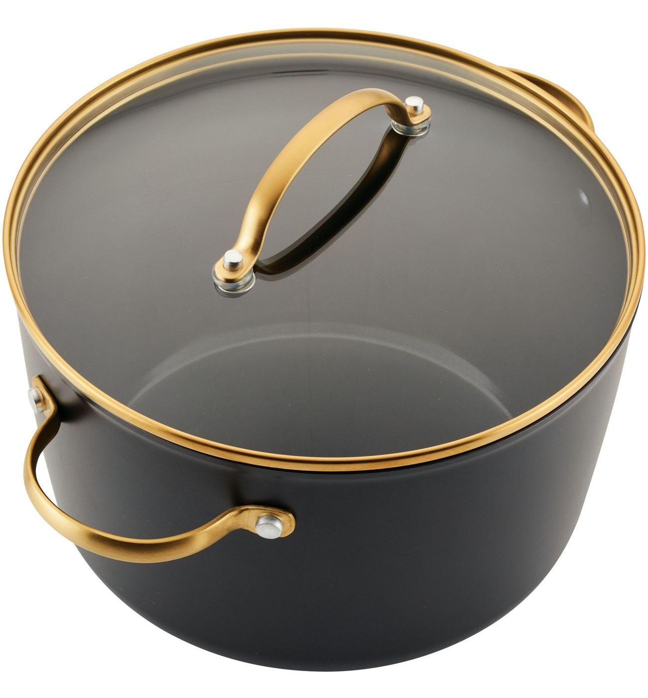 Farberware Ceramic Stock Pot - Black; image 2 of 2