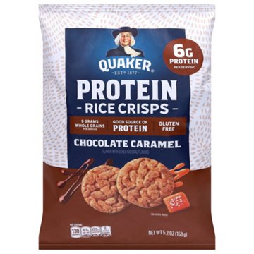 Quaker Chocolate Caramel 6g Protein Rice Crisps, 5.2 oz