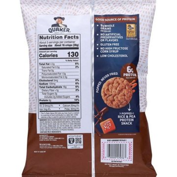 Quaker Chocolate Caramel 6g Protein Rice Crisps, 5.2 oz