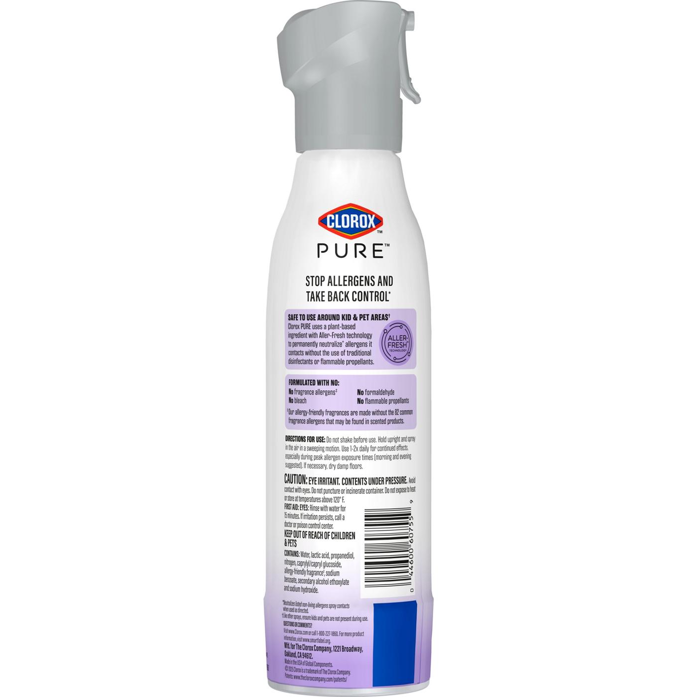 Clorox Clorox PURE Allergen Neutralizer Daily Air Spray - Nighttime Calm; image 10 of 13