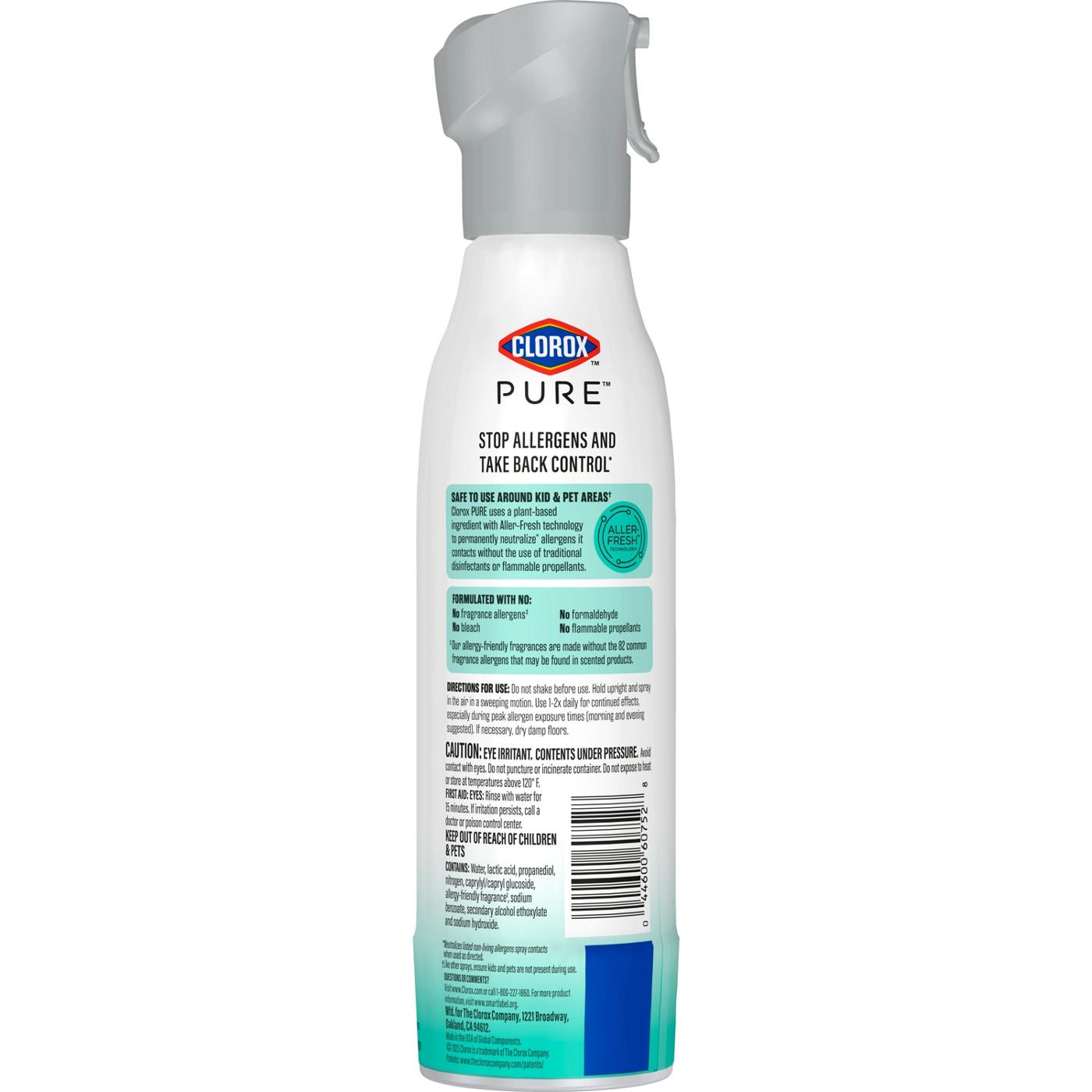 Clorox Clorox PURE Allergen Neutralizer Daily Air Spray - Clean Breeze; image 11 of 14