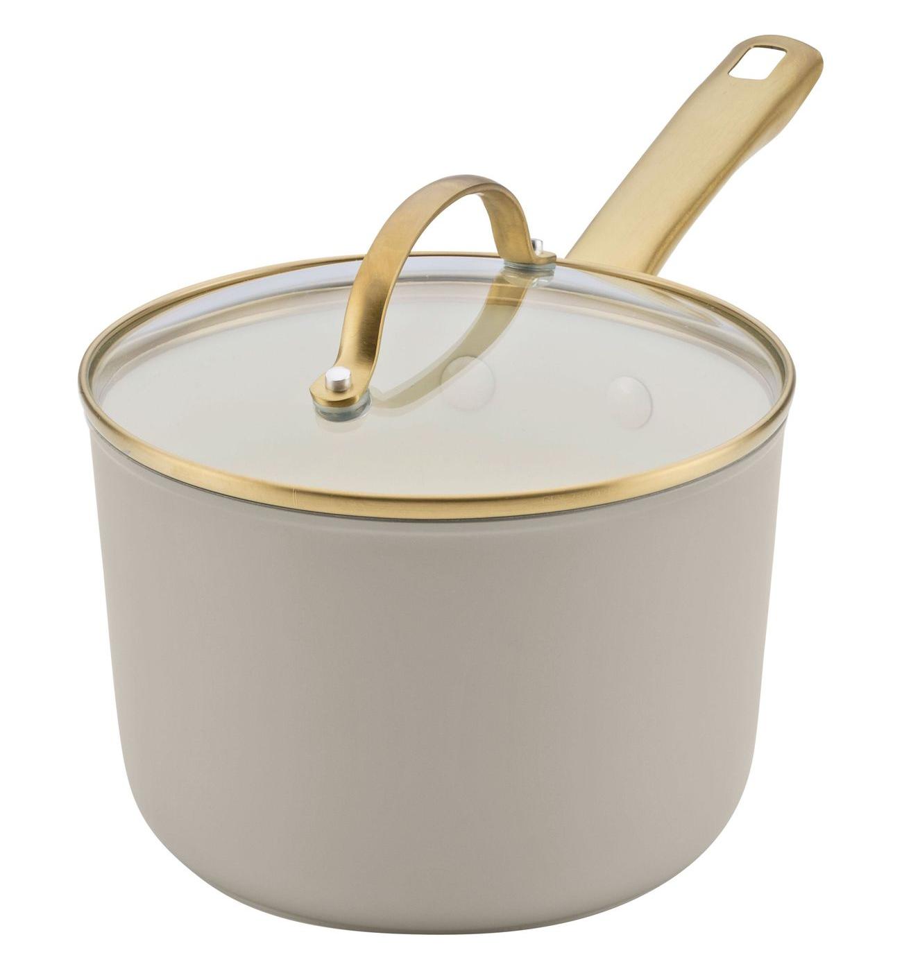 Farberware Ceramic Saucepan - Tan; image 1 of 3