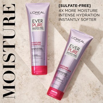 L'Oréal Paris Ever Pure Sulfate Free Color Care Moisture Shampoo & Conditioner 2 pk
