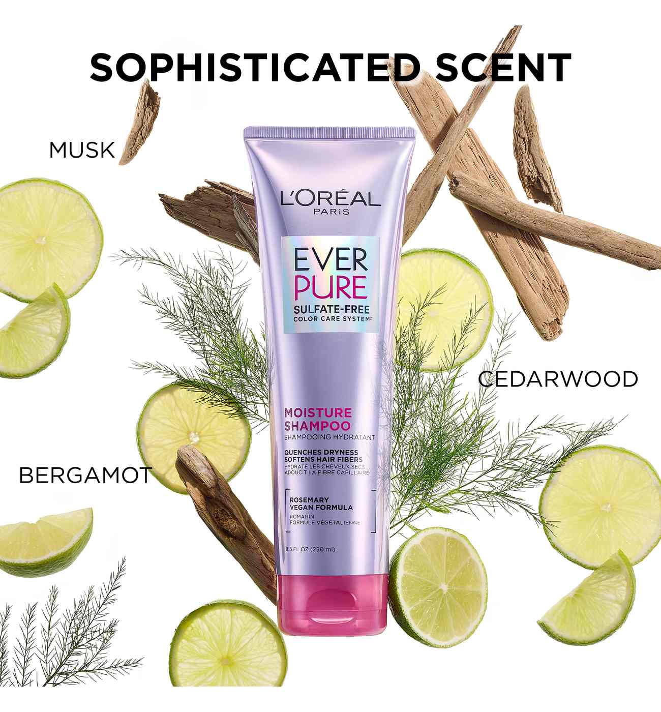 L'Oréal Paris Ever Pure Sulfate Free Color Care Moisture Shampoo & Conditioner 2 pk; image 4 of 4