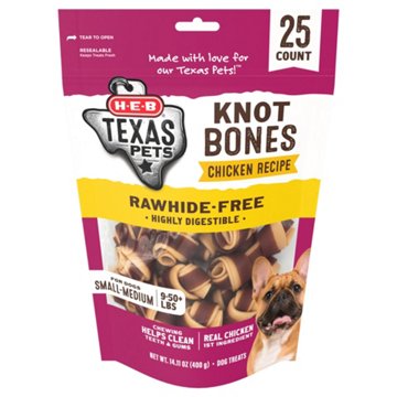 H-E-B Texas Pets Knot Bones - Chicken Recipe