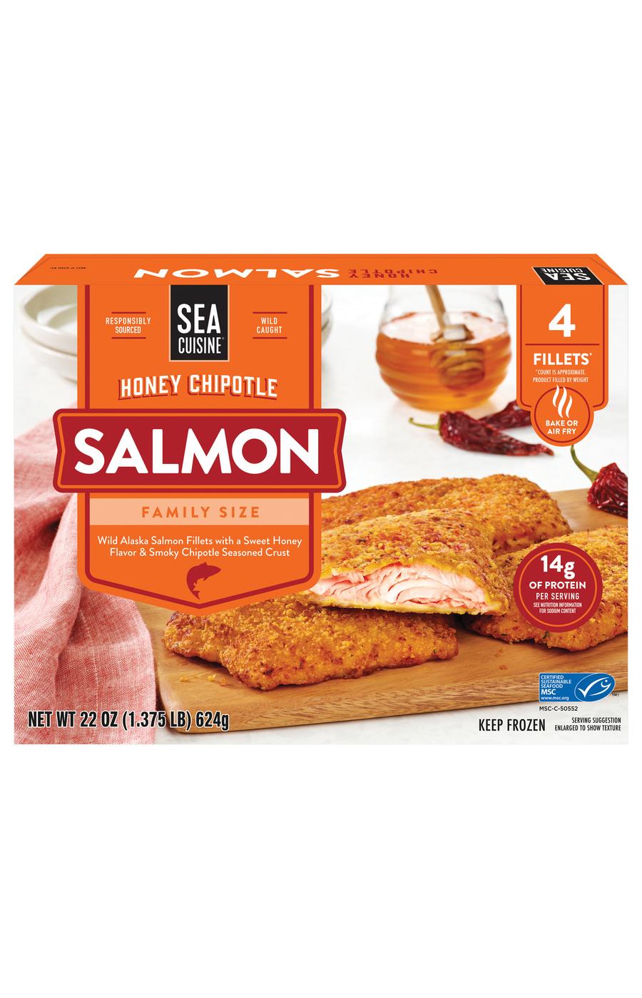 Sea Cuisine Frozen Salmon Fillets Family Size - Honey Chipotle; image 1 of 5