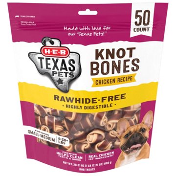 H-E-B Texas Pets Knot Bones - Chicken Recipe