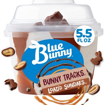 Blue Bunny Bunny Tracks Load'd Sundae