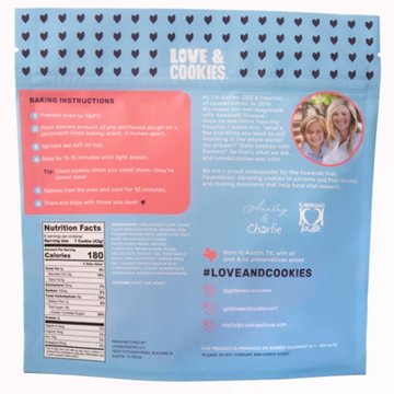 Love & Cookies Frozen Gourmet Cookie Dough - Oatmeal Raisin & Spice, 12 oz